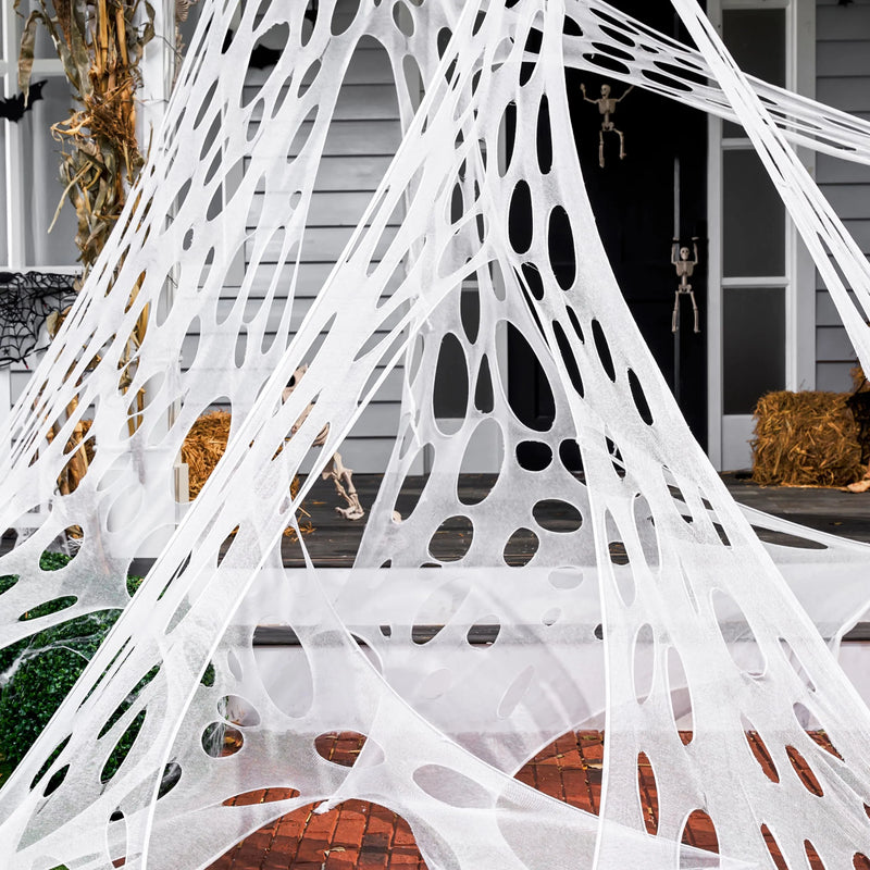 JOYIN Toile D'araignée D'Halloween De 400 M² Et Araignée Géante De 150 Cm Grande Toile Triangulaire Pour Decoration Exterieure Toile Daraignee Extensible Pour Terrasse Jardin Cour Decoration De JOYIN Toile D'araignée D'Halloween De 400 M² Et Araignée Géante De 150 Cm Grande Toile Triangulaire Pour Decoration Exterieure Toile Daraignee Extensible Pour Terrasse Jardin Cour Decoration De