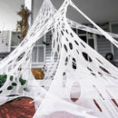 1000ft Halloween Giant Spider Web Decoration,Cut Your Own Stretchy Spider Netting