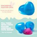 100Pcs Easter Eggs Plastic Fillable Colorful Golden For Easter Hunt Party Decor
