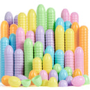 100Pcs Pastel Plastic Easter Eggs Fillable for Easter Hunt & Party Favors