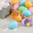 100Pcs Pastel Plastic Easter Eggs Fillable for Easter Hunt & Party Favors