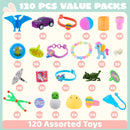 100Pcs 2.5in Toys and Stickers Prefilled Easter Eggs