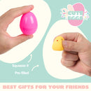 100Pcs Toys and Stickers Prefilled Easter Eggs 2.5in