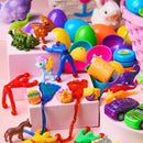 100Pcs Toys and Stickers Prefilled Easter Eggs 2.5in