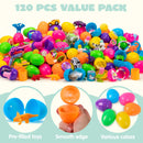 100Pcs 2.5in Toys and Stickers Prefilled Easter Eggs