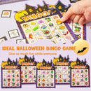 32Pcs Halloween Bingo Game Cards
