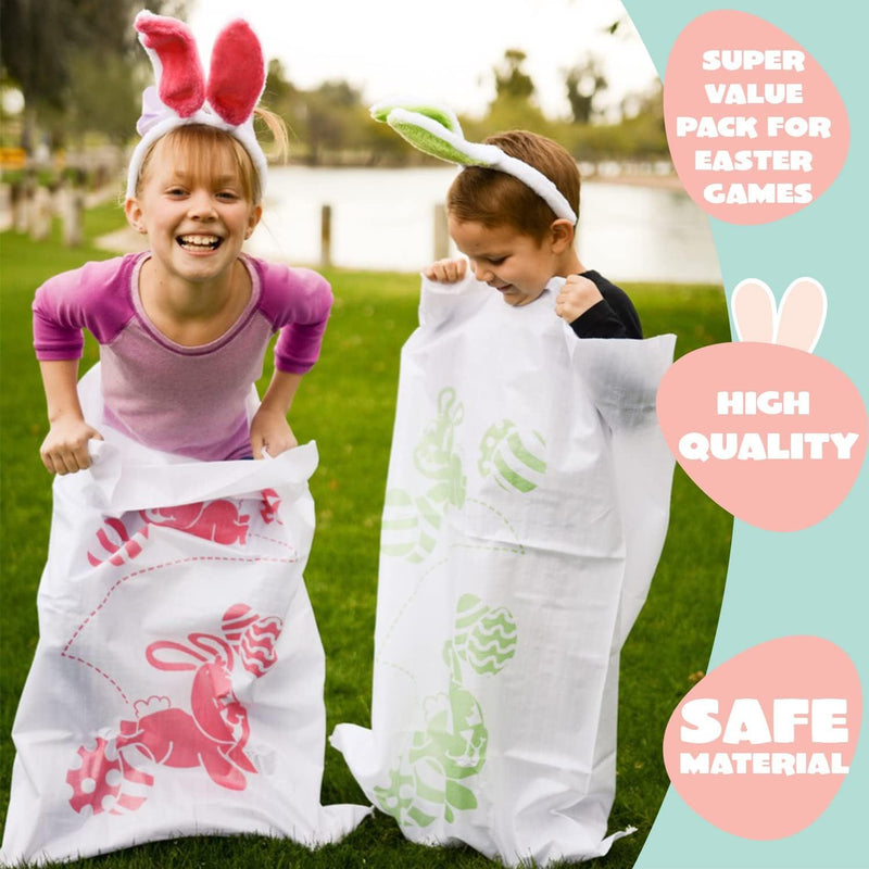 6 Easter Potato Sack Race Jumping Bags