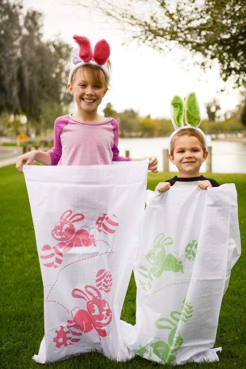 6 Easter Potato Sack Race Jumping Bags