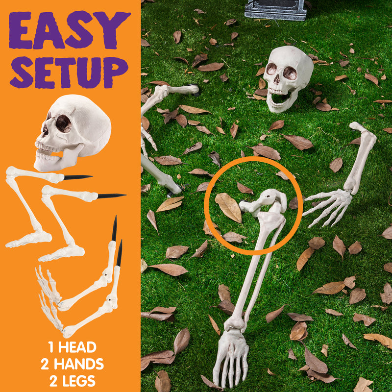 Life Size Groundbreaker Skeleton Stakes