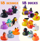 18Pcs Halloween Fancy Novelty Assorted Rubber Ducks