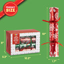 10in Christmas No Snap Party Favor (Red & Green)