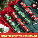 10in Christmas No Snap Party Favor (Red & Green)