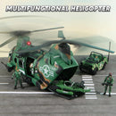 10-in-1 Jumbo Military Transport Helicopter Toy Set