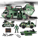 10-in-1 Jumbo Military Transport Helicopter Toy Set