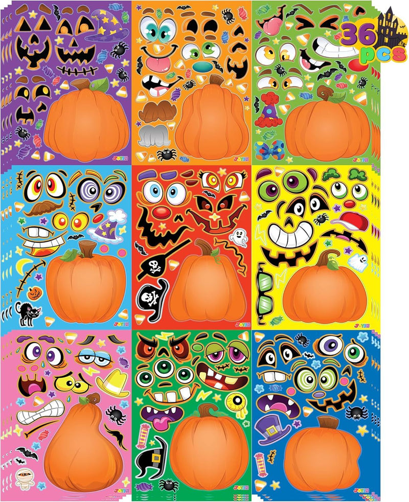 36PCS Halloween Pumpkin Stickers