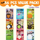 36 Pcs Make-a-face Sticker Sheets