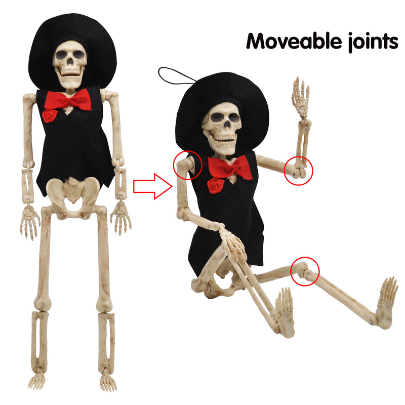 2 Pcs Poseable Bride And Groom Full Body Skeleton