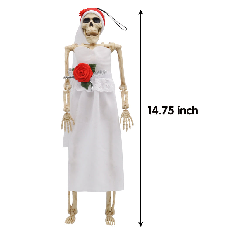 2 Pcs Poseable Bride And Groom Full Body Skeleton