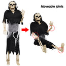 2 Pcs Poseable Grim Reaper Full Body Skeleton