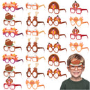 JOYIN 24 Pcs Thanksgiving Turkey Eyeglasses for Kids
