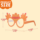 JOYIN 24 Pcs Thanksgiving Turkey Eyeglasses for Kids