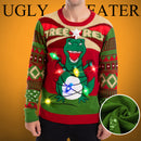 Dinosaur Ugly Sweater with Light Bulbs (Men)