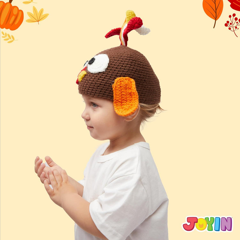 Thanksgiving Turkey Beanie Hat with Ear Flaps