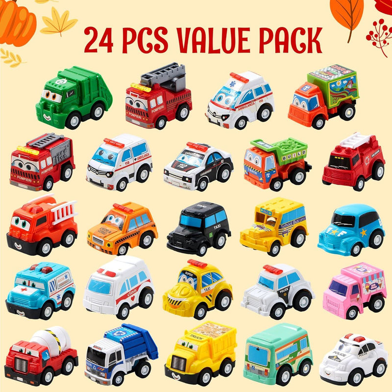 Advent Calendar for Kids with Pull Back Car Toys