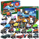 Christmas Advent Calendar with Monster Truck Toys Set