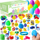 60Pcs 2.4in Easter Eggs with Toys Inside for Easter Egg Hunt