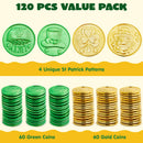 120Pcs St. Patrick’s Day Plastic Green & Gold Coins
