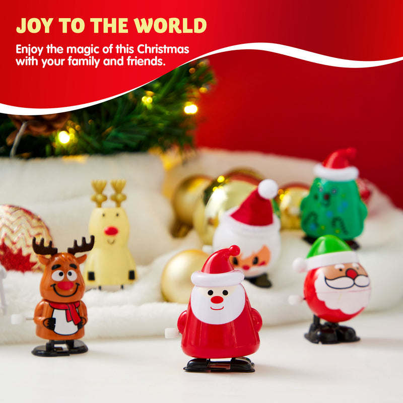 24 Pack Christmas Wind Up Toy Christmas Decoration and Gift
