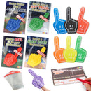 28Pcs Foam Fingers with Kids Valentines Cards for Classroom Exchange Gifts