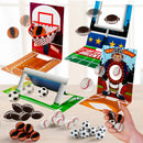 28Pcs Sports Game Erasers with Kids Valentines Cards for Classroom Exchange