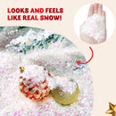 12 OZ Christmas Twinkles Snow, Plastic Artificial Snowflakes for Christmas