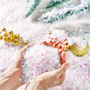 12 OZ Christmas Twinkles Snow, Plastic Artificial Snowflakes for Christmas