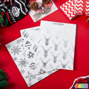 12 PCS Christmas Holiday Foil Silver Gift Bags 8in x4.5in x10.5in