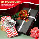 12 PCS Christmas Pull Bows with Ribbon 5inWide