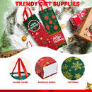 12 PCS Christmas Wine Gift Bags Holiday Wine Bottles Wrap Bags