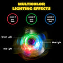 12 Pack LED Light Up Spinner Bracelets, Glow in The Dark Fidget Party Favors