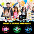 12 Pack LED Light Up Spinner Bracelets, Glow in The Dark Fidget Party Favors