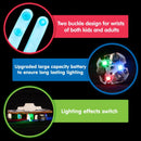 12 Pack LED Light Up Spinner Bracelets, Glow in The Dark Fidget Party Favors