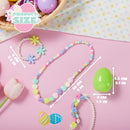 12 Pack Prefilled Easter Eggs with Jewelry Toys for Kids Party Favors & Classroom Prizes