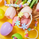 12 Pack Prefilled Easter Eggs with Jewelry Toys for Kids Party Favors & Classroom Prizes