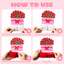 12 Pack Valentine Honeycomb Centerpieces for Table Decorations