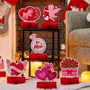 12 Pack Valentine Honeycomb Centerpieces for Table Decorations