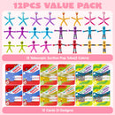 12 Packs Valentine’s Day Telescopic Suction Pop Tube with Cards, Kids Toys Party Favors