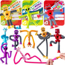 12 Packs Valentine’s Day Telescopic Suction Pop Tube with Cards, Kids Toys Party Favors