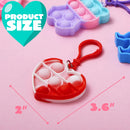 12 Packs Valentine's Day Cards with Keychain Toys