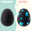 12Pcs 2.3in Easter Plastic Eggs With Scratchable Surface, Empty Eggs Fillable